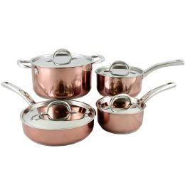 Oster Brookfield 8 Piece Cookware Set in Copper