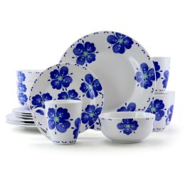 Gibson Home Classic Riviera 16 Piece Dinnerware Set in Floral Print