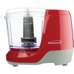 Brentwood Appliances MC-109R 1.5-Cup Mini Food Chopper (Red)